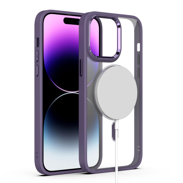 

For iPhone 14 Pro MagSafe Magnetic Phone Case(Dark Purple)