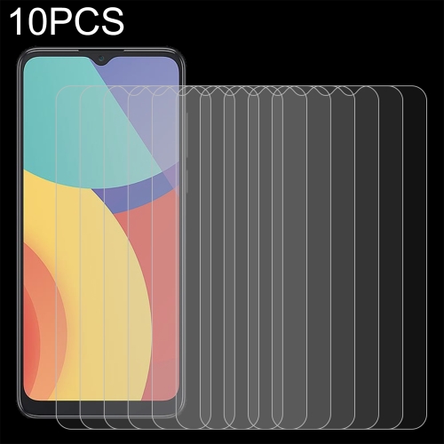 

For alcatel 1V 2021 10 PCS 0.26mm 9H 2.5D Tempered Glass Film