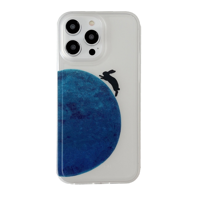 

For iPhone 11 Translucent Frosted IMD TPU Phone Case(Moon Rabbit)