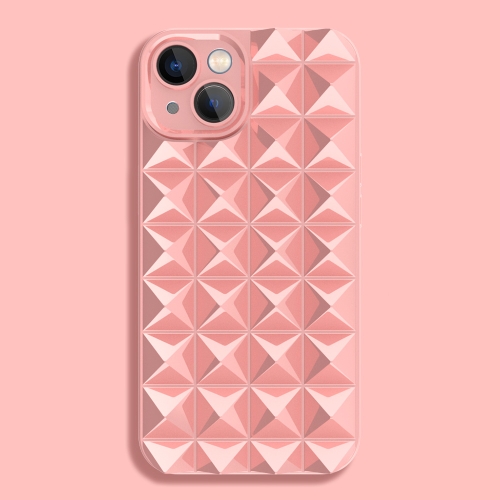 

For iPhone 14 Pro Riveted Smooth TPU Phone Case(Pink)