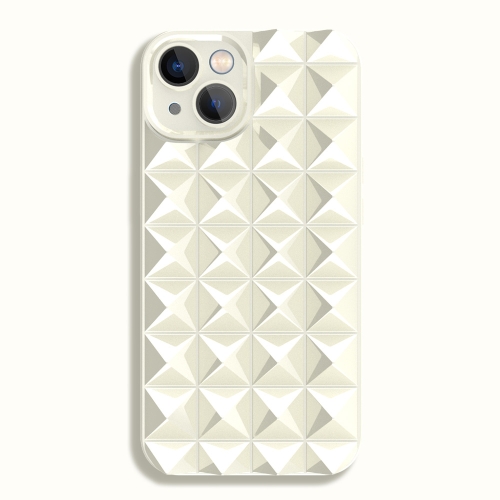 

For iPhone 14 Pro Max Riveted Smooth TPU Phone Case(White)