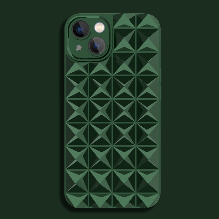 

For iPhone 12 Pro Max Riveted Smooth TPU Phone Case(Dark Green)