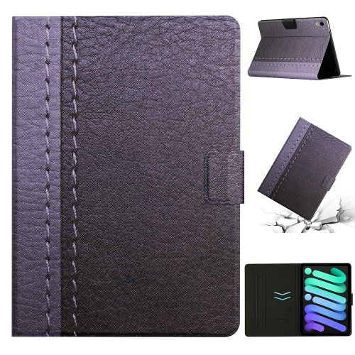 

For iPad 10th Gen 10.9 2022 Stitching Solid Color Flip Leather Smart Tablet Case(Grey)