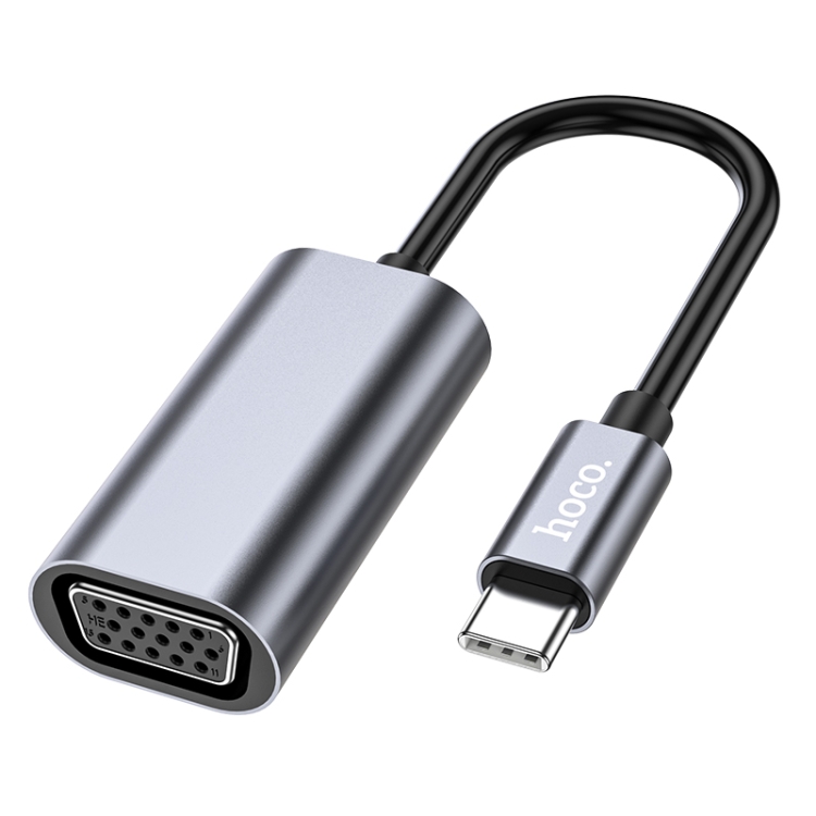 

hoco UA21 Origin 1920x1080P USB-C / Type-C to VGA Converter(Tarnish)