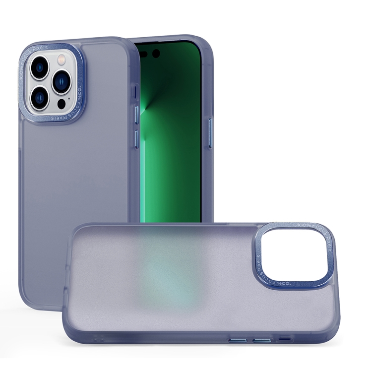 

For iPhone 14 Skin Feel PC Shockproof Protective Phone Case(Blue)