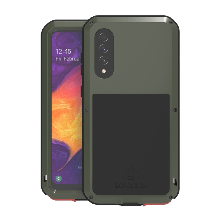 For Galaxy A50 LOVE MEI Metal Shockproof Waterproof Dustproof