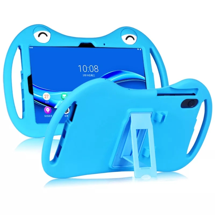 

For TCL 10 TabMax 4G 9295G Cartoon Silicone Shockproof Protective Tablet Case(Blue)