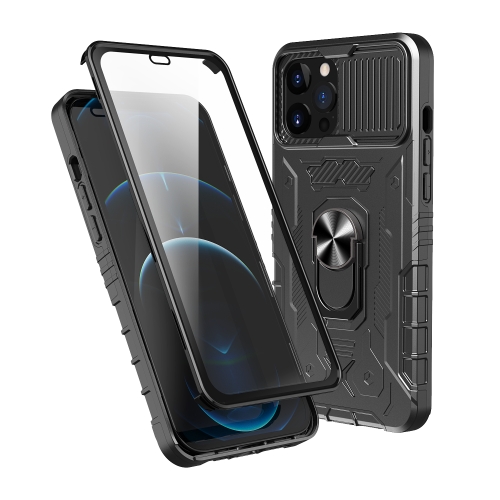 

For iPhone 11 All-inclusive PC TPU Glass Film Integral Phone Case(Black)