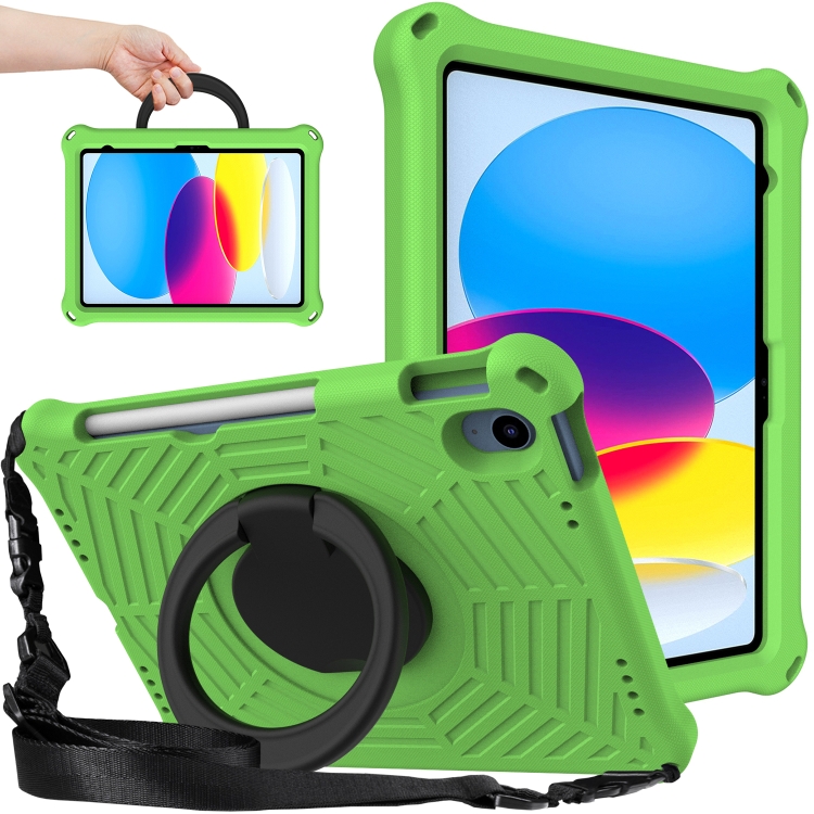 

For iPad 10th Gen 10.9 2022 Spider King Silicone Protective Tablet Case(Green)