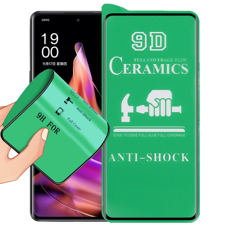 

For OPPO Reno9 9D Full Screen Full Glue Ceramic Film