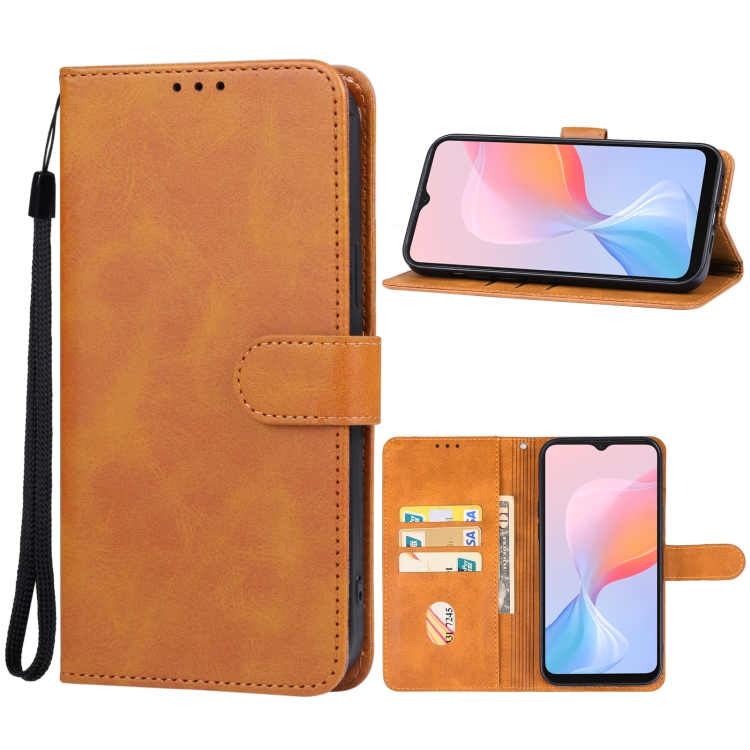 

For vivo Y73t Leather Phone Case(Brown)
