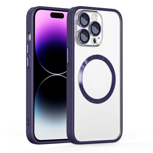 

For iPhone 11 Cat Eyes MagSafe Shockproof Protective Phone Case(Deep Purple)