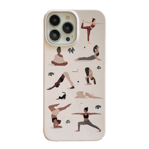 

For iPhone 14 Pro Cartoon Film Craft Hard PC Phone Case(Yoga)