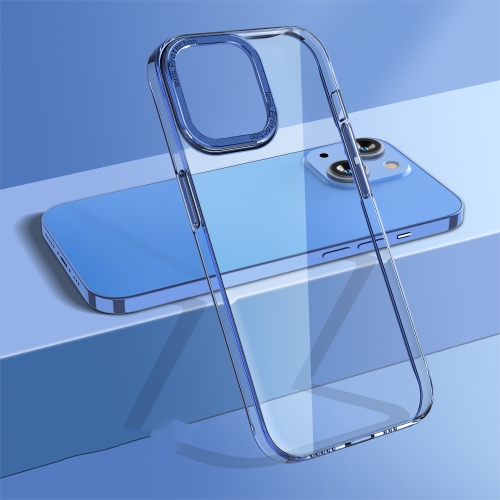 

For iPhone 14 wlons Crystal Clear Phone Case(Sierra Blue)