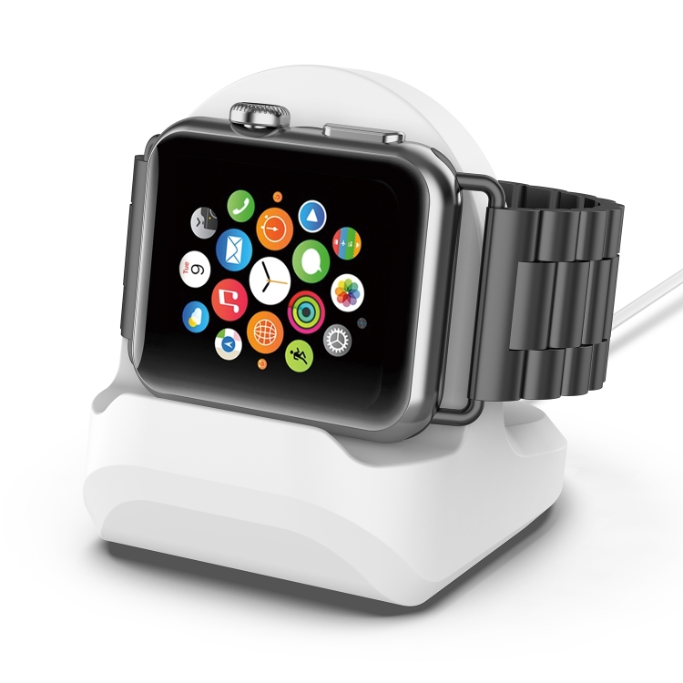 

For Apple Watch Smart Watch Silicone Charging Stand Without Charger(White)