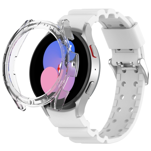 

For Samsung Galaxy 5 Pro Armor Silicone Watch Band + Protective Case(White)
