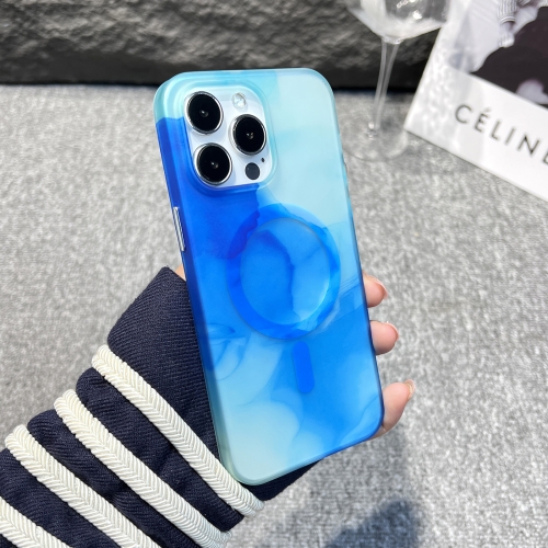 

For iPhone 13 MagSafe Magnetic Watercolor TPU Phone Case(Dark Blue)