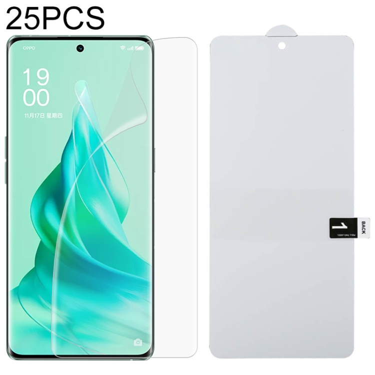 

For OPPO Reno9 Pro+ 25pcs Full Screen Explosion-proof Hydrogel Film