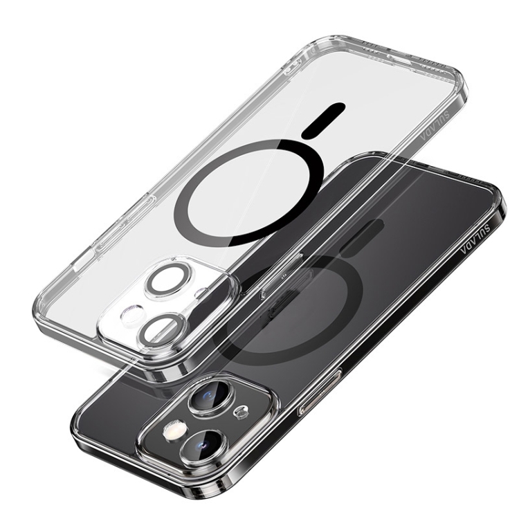

For iPhone 14 SULADA Jingpin Series All-inclusive Lens Electroplated TPU Phone Case(Black)