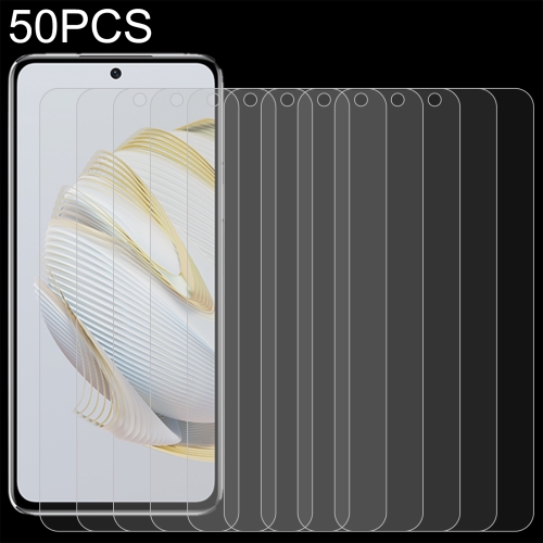 

For Huawei nova 10 SE 50pcs 0.26mm 9H 2.5D Tempered Glass Film