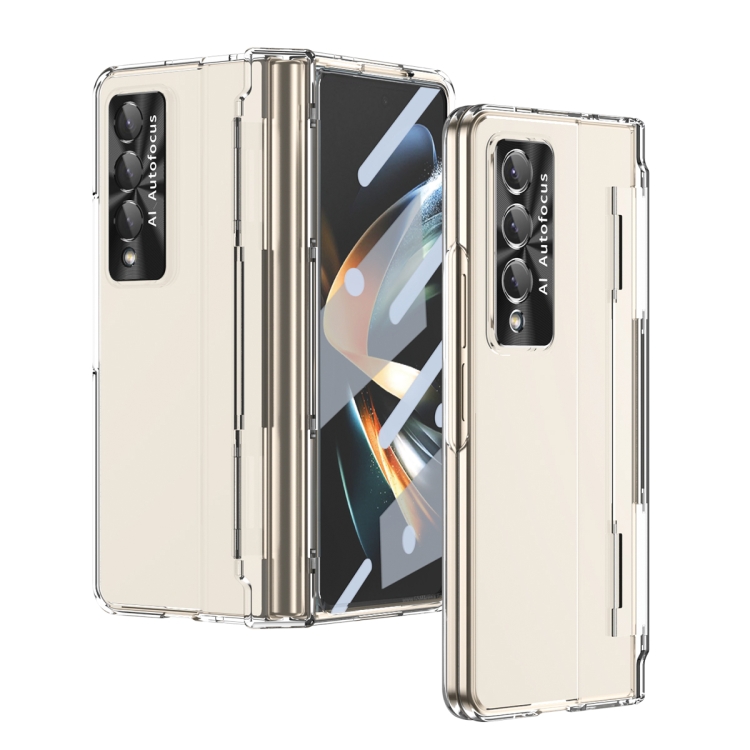 

For Samsung Galaxy Z Fold4 Integrated Full Coverage Phone Case with Hinge(Transparent)
