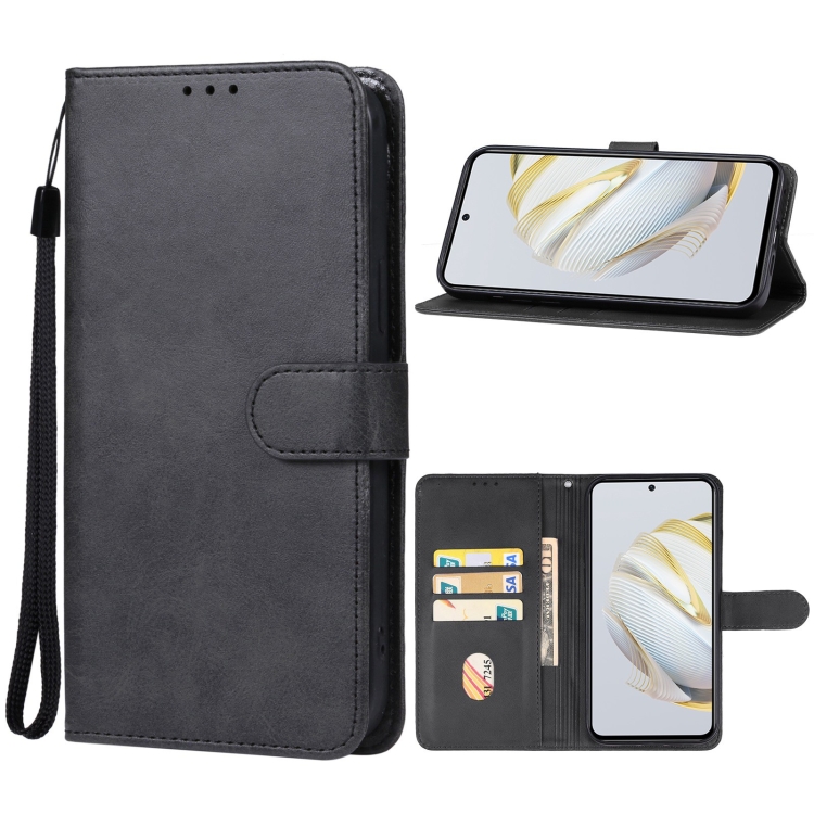

For Huawei nova 10 SE Leather Phone Case(Black)