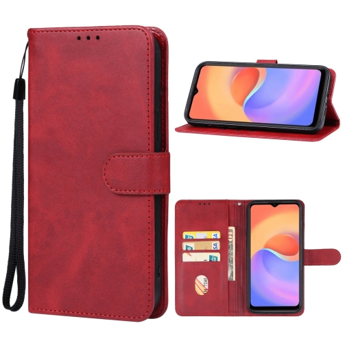 

For ZTE Blade A52 Lite Leather Phone Case(Red)