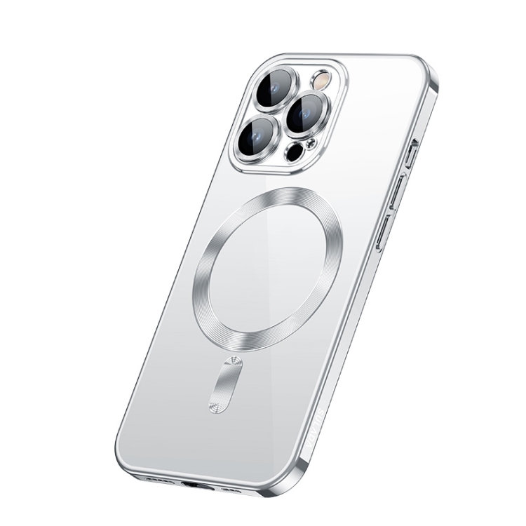 

For iPhone 13 Pro Max SULADA Plating TPU Shockproof Phone Soft Case(Silver)