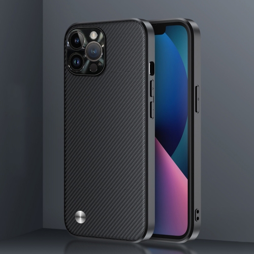 

For iPhone 14 Pro Carbon Fiber Kevlar Phone Case(Black)