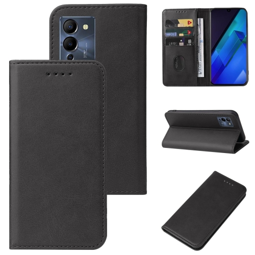 

For Infinix Note 12 G96 Magnetic Closure Leather Phone Case(Black)