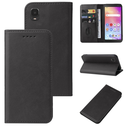 

For TCL A3 A509DL/A30 Magnetic Closure Leather Phone Case(Black)