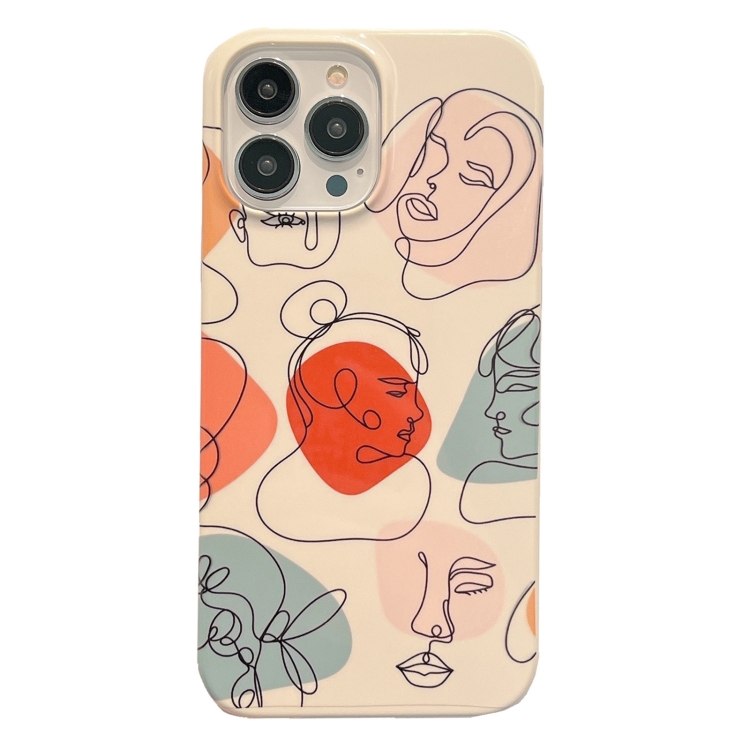 

For iPhone 12 Pro Max 2 in 1 Detachable Painted Pattern Phone Case(Art Face)