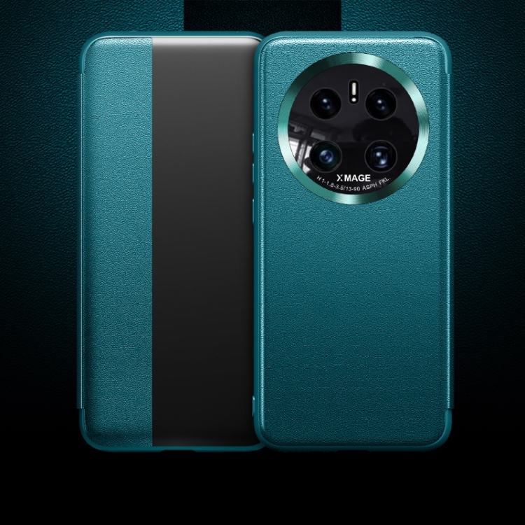 

For Huawei Mate 50 Skin Feel Leather Shockproof Phone Case(Blue)