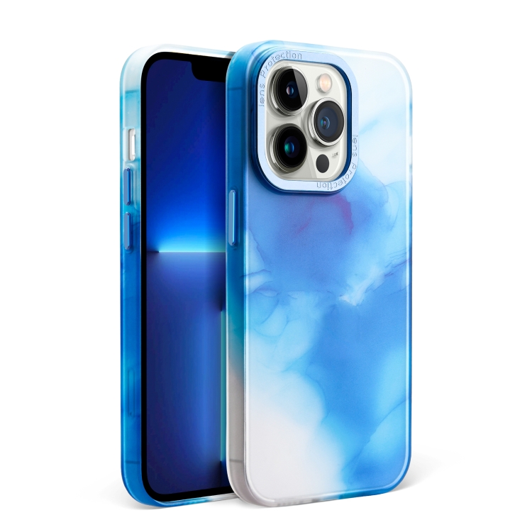 

For iPhone 14 Skin Feel Ultrathin PC Shockproof Protective Phone Case(Blue)