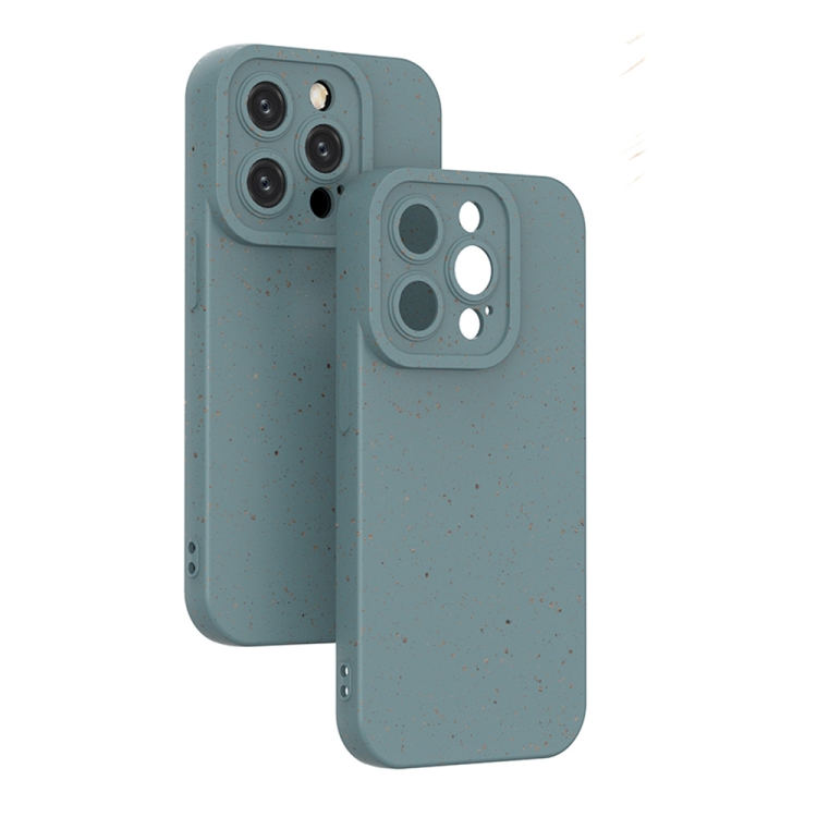 

For iPhone 13 Pro Wheat Straw Degradable Phone Case(Blue)