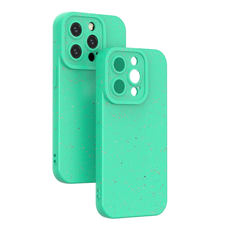 

For iPhone 13 Pro Max Wheat Straw Degradable Phone Case(Green)