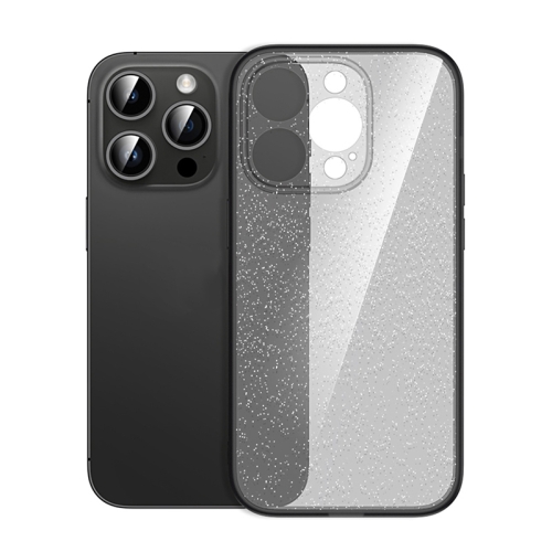

For iPhone 14 Pro Glitter Powder TPU Phone Case(Clear Black)