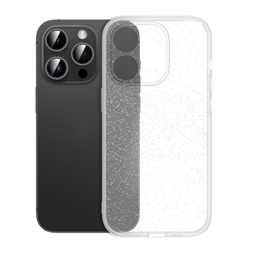 

For iPhone 12 Glitter Powder TPU Phone Case(Clear White)