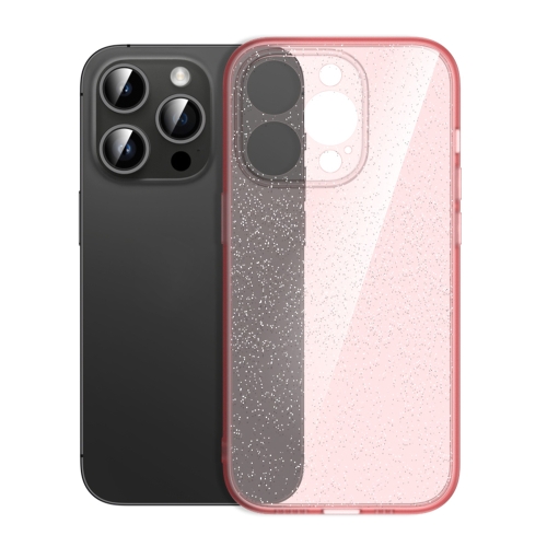 

For iPhone 12 Pro Glitter Powder TPU Phone Case(Clear Pink)