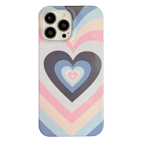 

For iPhone 13 Pro 2 in 1 Detachable Love Pattern Phone Case(Blue Pink)