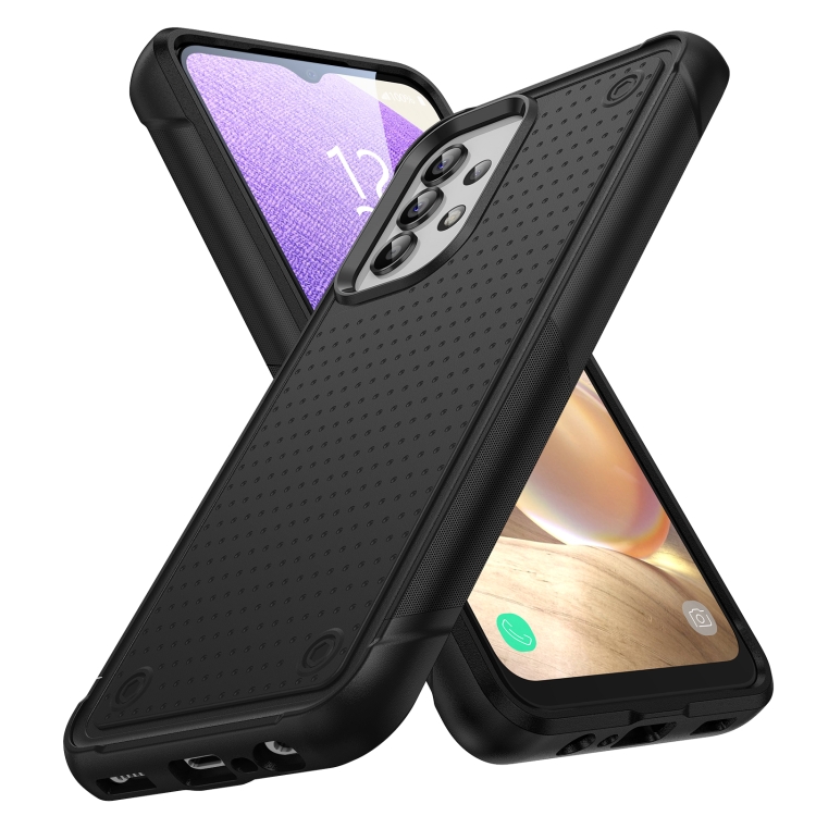 

For Samsung Galaxy A32 5G PC + TPU Shockproof Protective Phone Case(Black+Black)