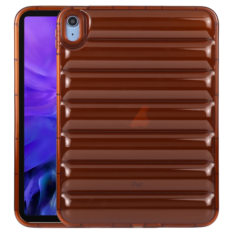 

For iPad Pro 11 2020 / 2021 / 2022 Eiderdown Cushion Shockproof Tablet Case(Caramel)