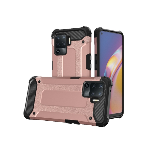 

For OPPO A94 Magic Armor TPU + PC Combination Phone Case(Rose Gold)