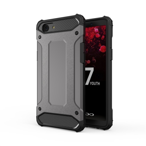 

For OPPO F7 Youth Magic Armor TPU + PC Combination Phone Case(Grey)