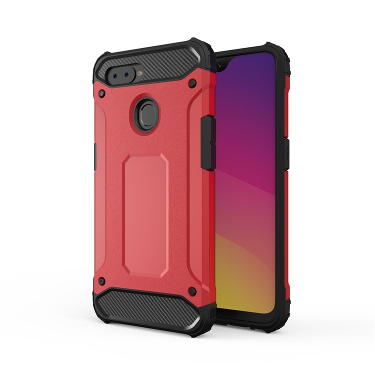 

For OPPO F9 Magic Armor TPU + PC Combination Phone Case(Red)