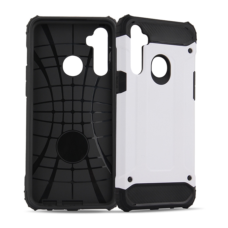 

For Realme 5 Magic Armor TPU + PC Combination Phone Case(Silver)