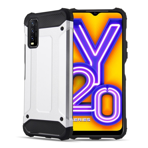 

For vivo Y20 Magic Armor TPU + PC Combination Phone Case(Silver)