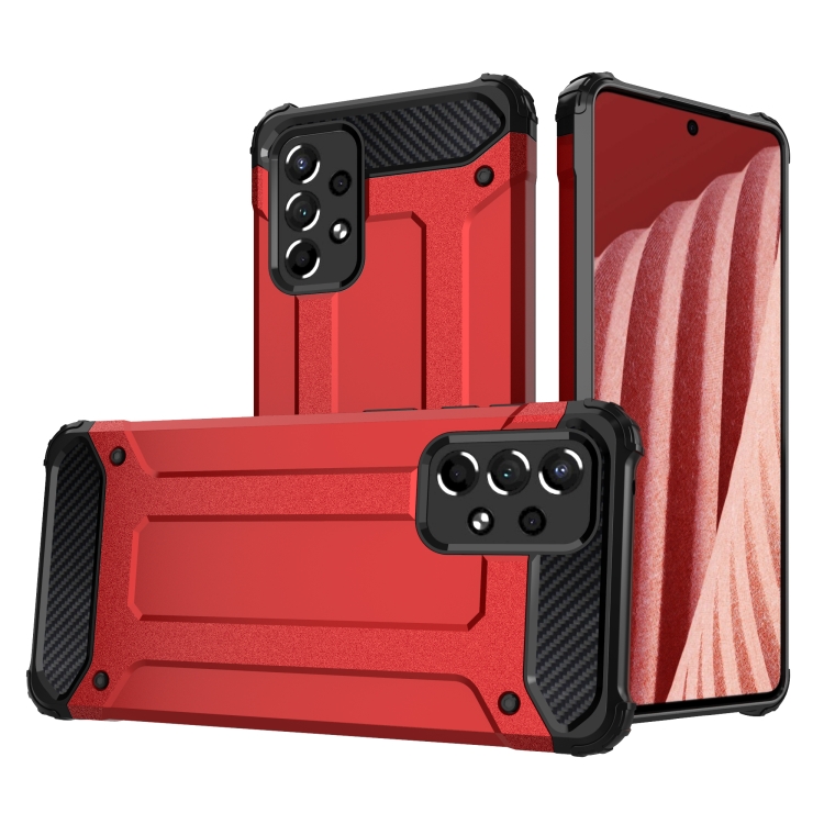 

For Samsung Galaxy A73 2022 Magic Armor TPU + PC Combination Phone Case(Red)