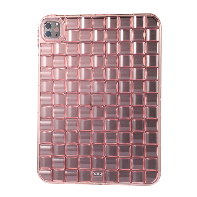 

For iPad mini 6 Cube Shockproof Silicone Tablet Case(Pink)