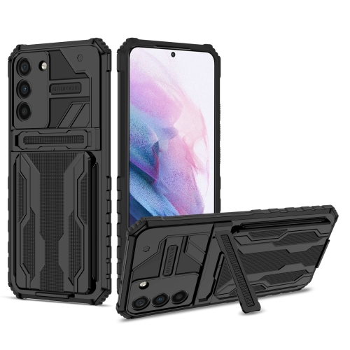 

For Samsung Galaxy S23+ 5G Armor Card PC + TPU Phone Case(Black)